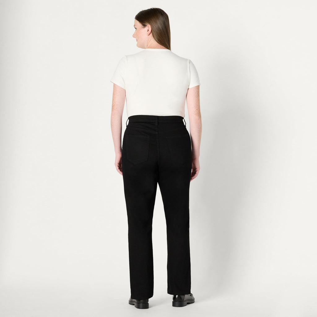 Amazon Essentials Women's Medium Stretch Slim-Fit Mid-Rise Straight Leg Jeans