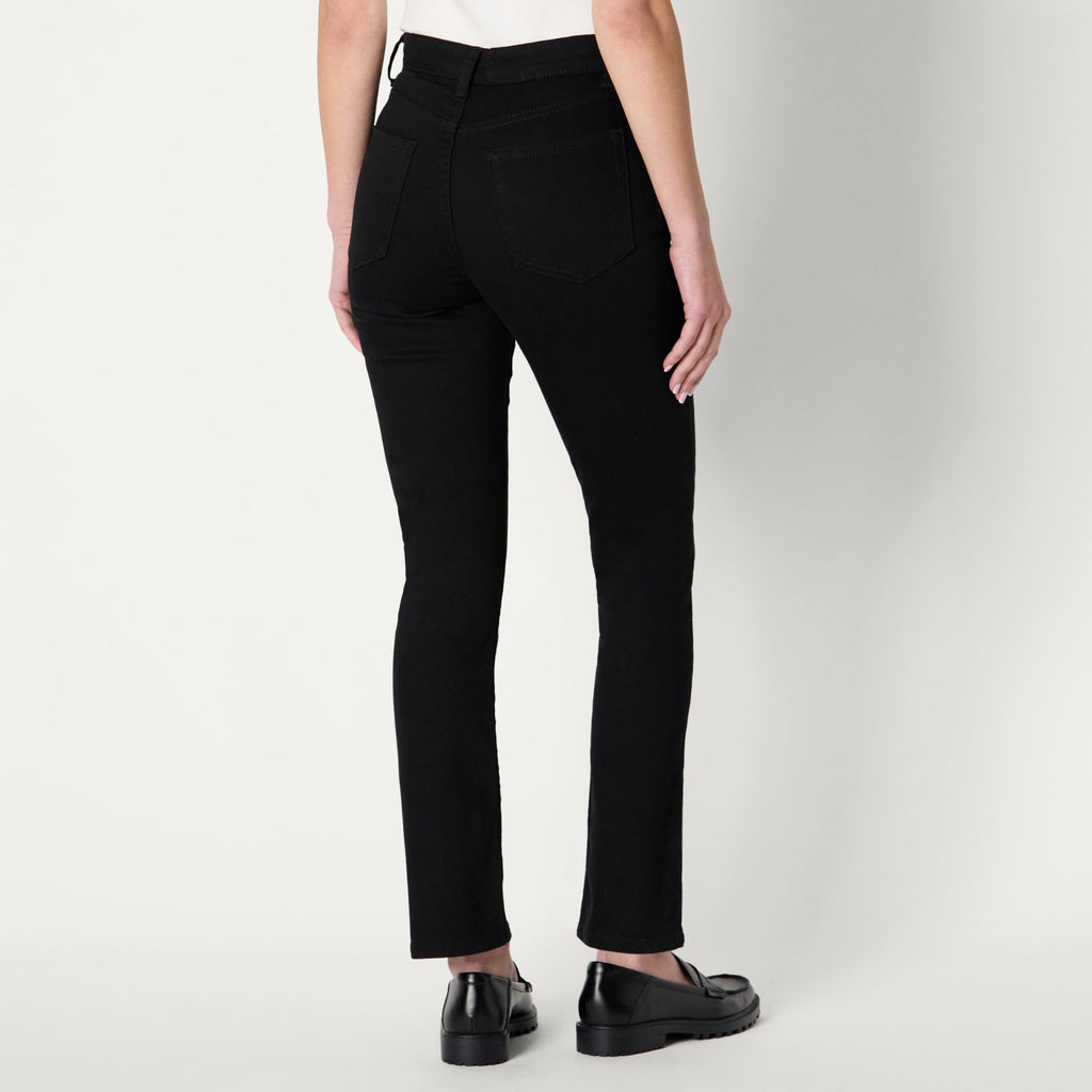 Amazon Essentials Women's Medium Stretch Slim-Fit Mid-Rise Straight Leg Jeans