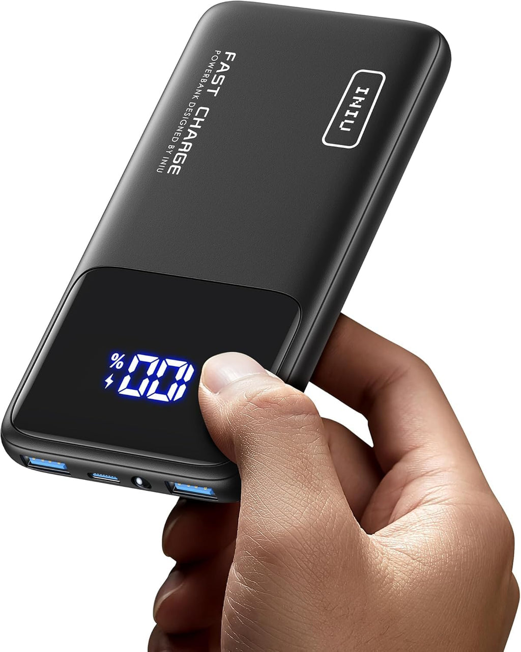 INIU Portable Charger, Ultra Mini 10000mAh 45W Fast Charging Power Bank | Flight-Safe, USB-C Cable, Travel Essential, 45W Battery Phone Pack for iPhone 17 16 Samsung S26 Google iPad etc