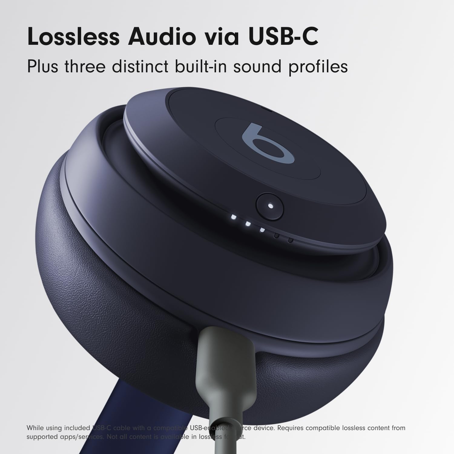 Beats Studio Pro Premium Wireless Over-Ear Headphones- Up to 40-Hour Battery Life, Active Noise Cancelling, Great for Travel & Commuting, USB-C Lossless Audio, Apple & Android Compatible -Black | Over-ear audio with active noise canceling, 40-hour battery