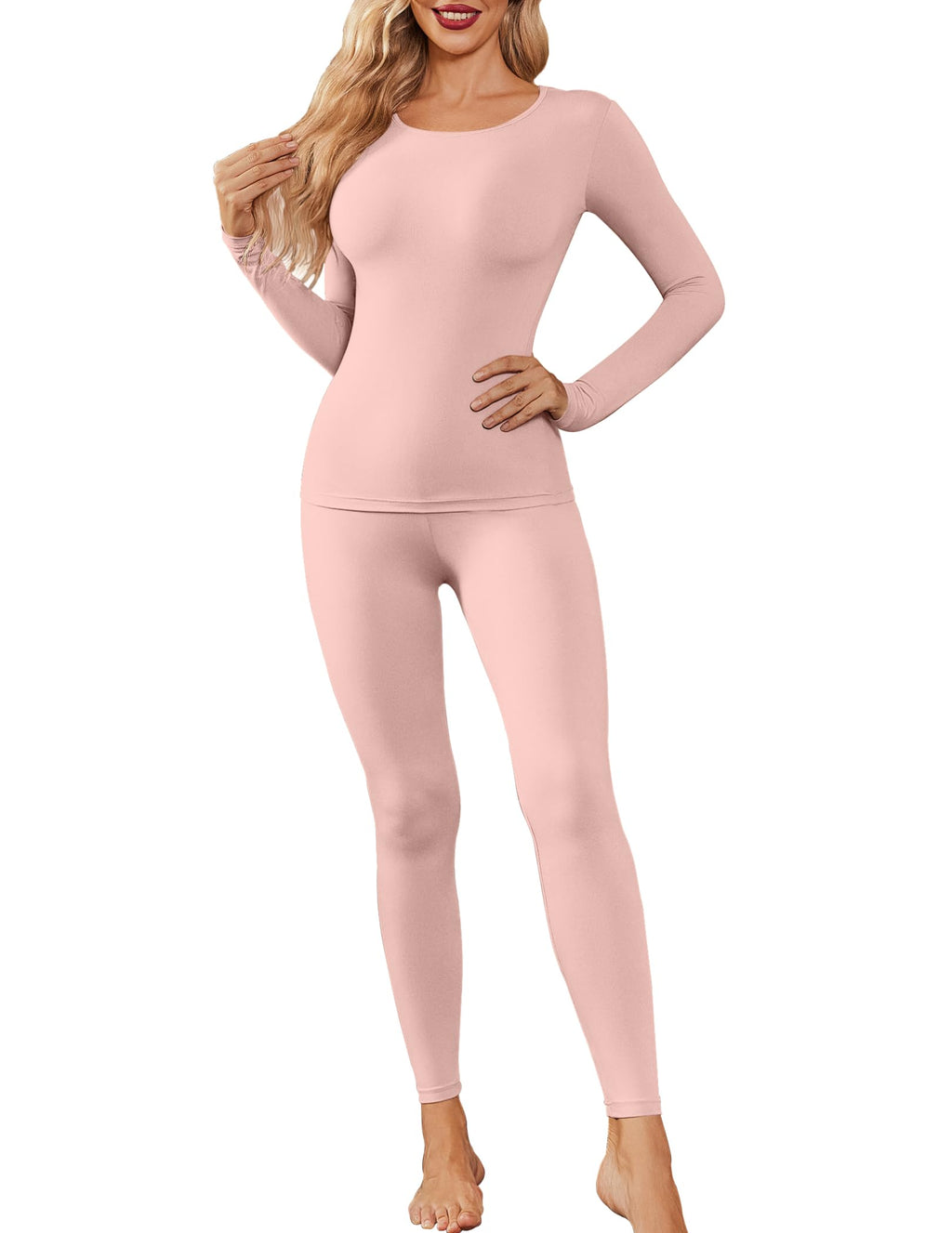 Thermal Underwear for Women Long Johns Base Layer Pajama Sets Cold Weather | Thermal clothes for women, soft stretchy feel, base layering, home lounging, sleep, daily wear, outdoor use, winter wear